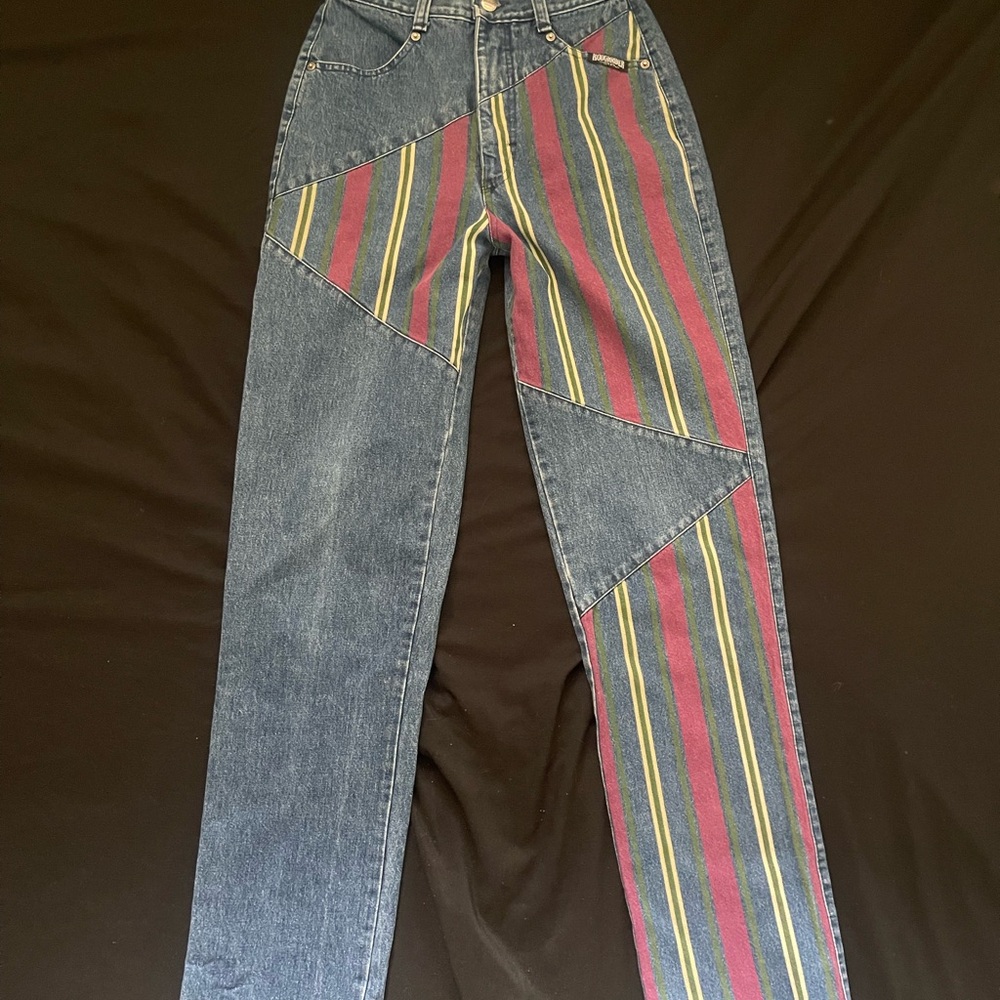 Striped RoughRider Denim Jeans